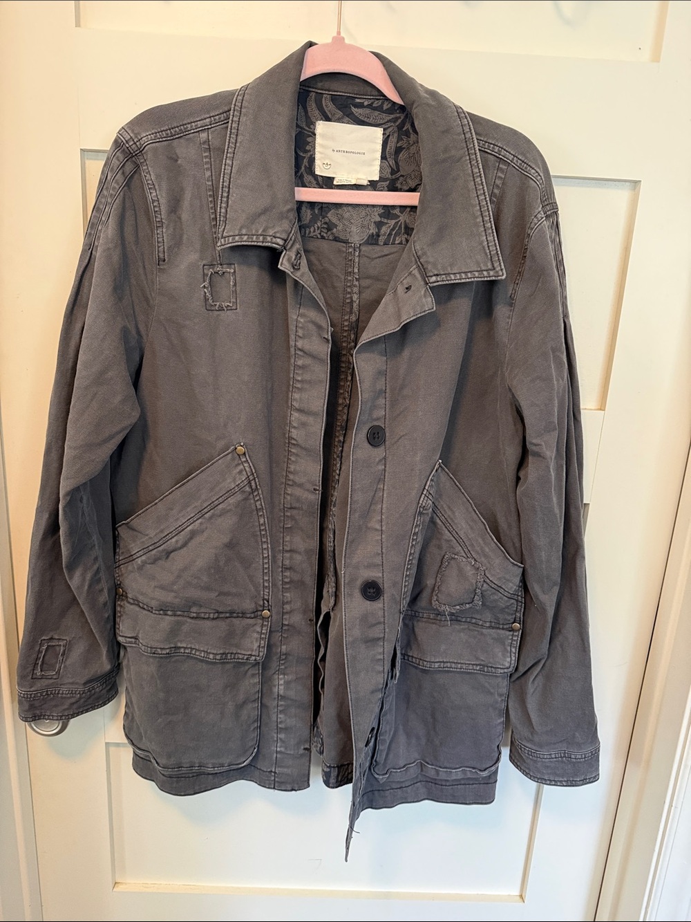 Anthropologie Women’s Gray Utility Field Jacket